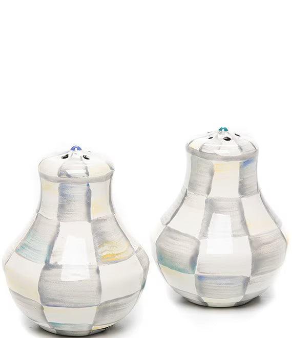 Sterling Check Small Salt & Pepper Shakers