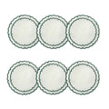 Linho Scalloped Round Coasters Set of 6