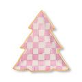 Bubblegum Pink Check Tree Dish