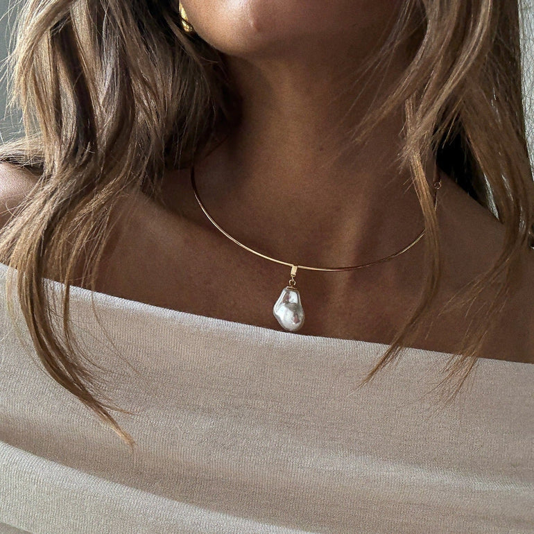 Teagan Pearl Collar Necklace