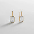 Fallon Gold Bezel Earring Cushion