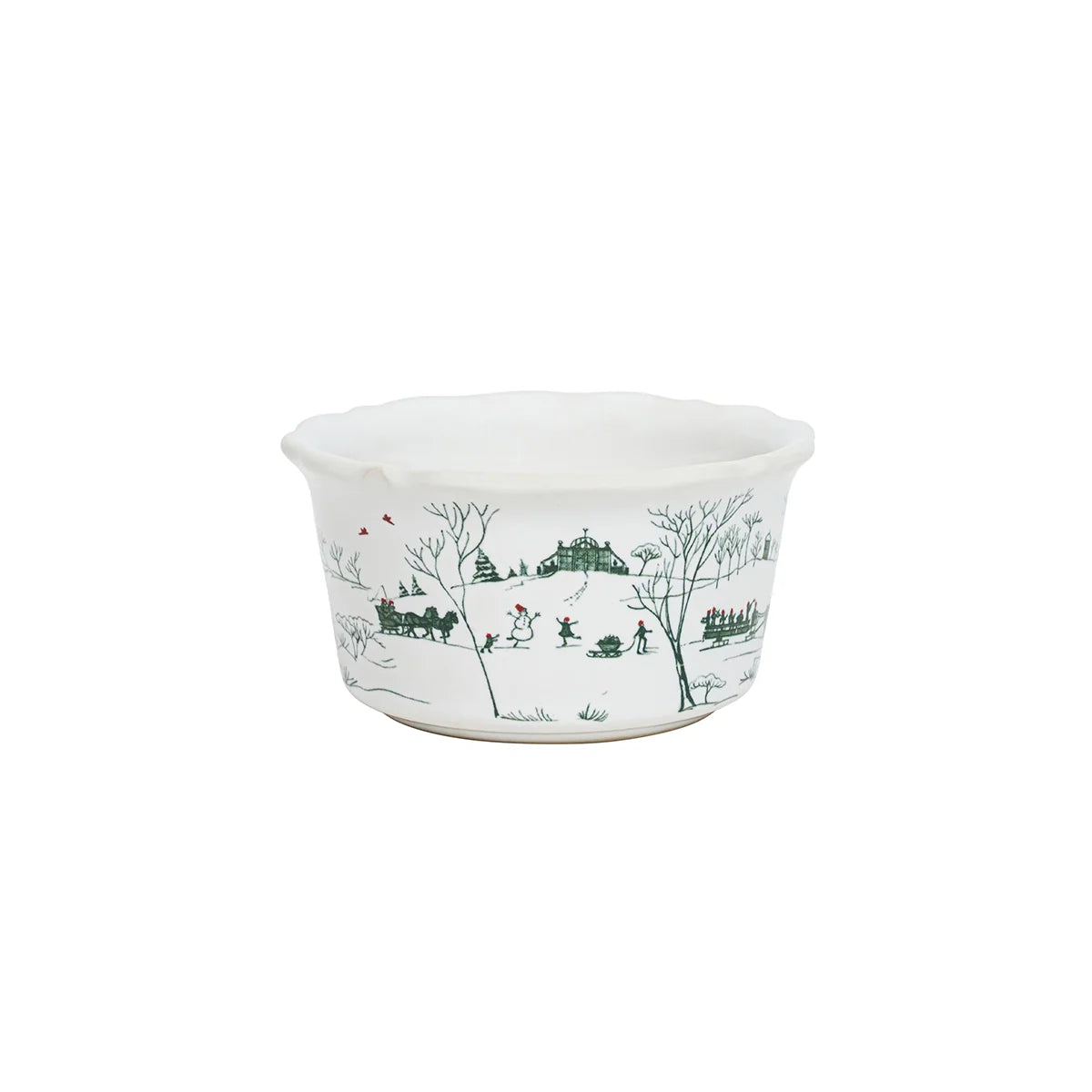 Country Estate Winter Frolic Evergreen Ramekin