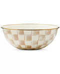Mocha Check Extra Large Everyday Bowl