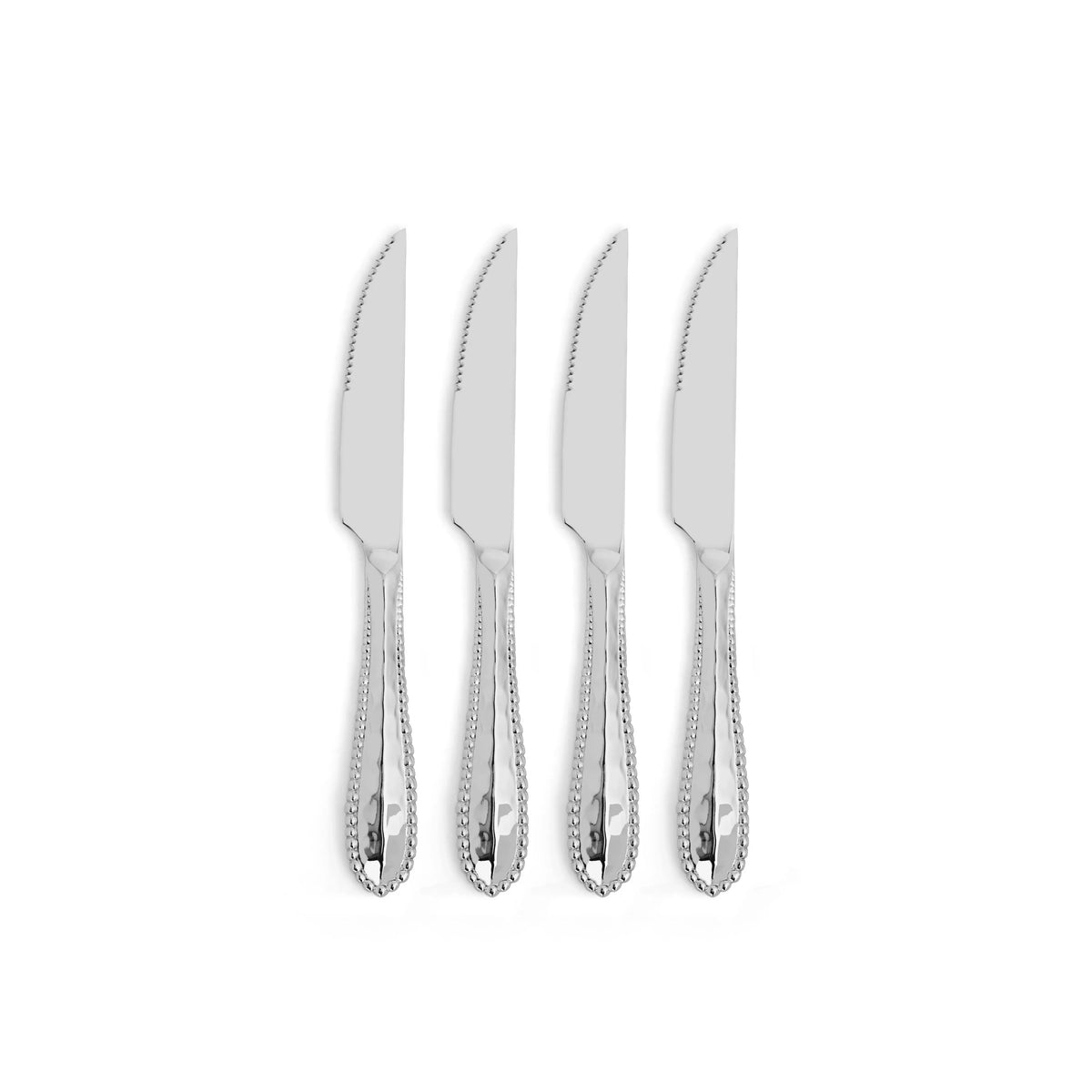 Molten Silver Steak Knives Set of 4