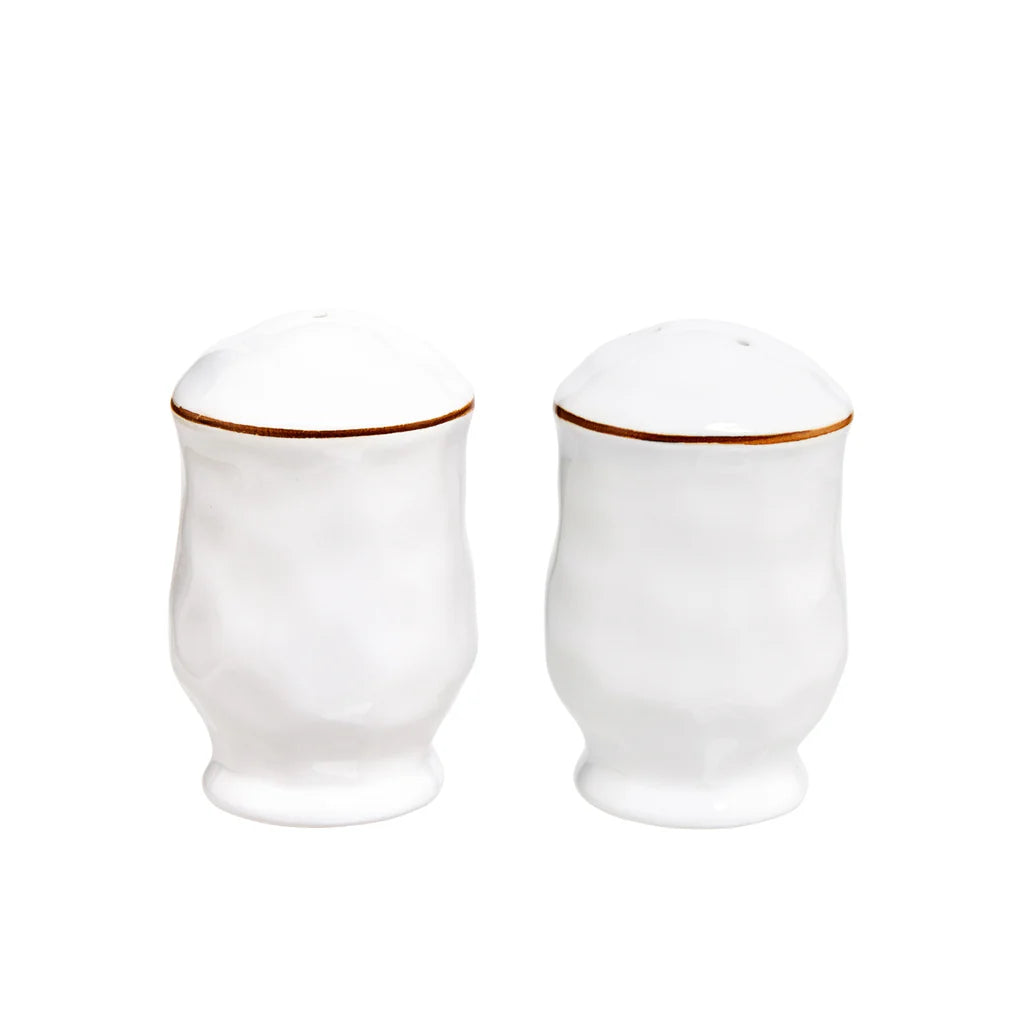 White Salt & Pepper Set