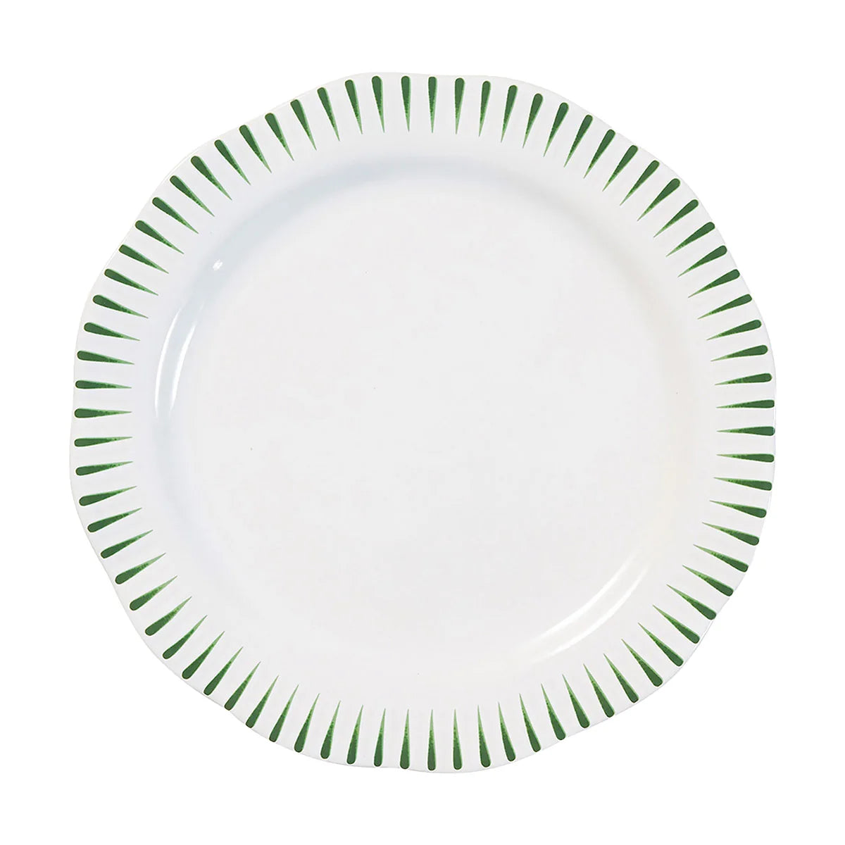 Sitio Stripe Dinner Plate Basil