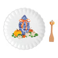 Topiary Pumpkin Cookie Plate Set