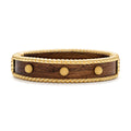 Teak Berry Small Hinged Bangle