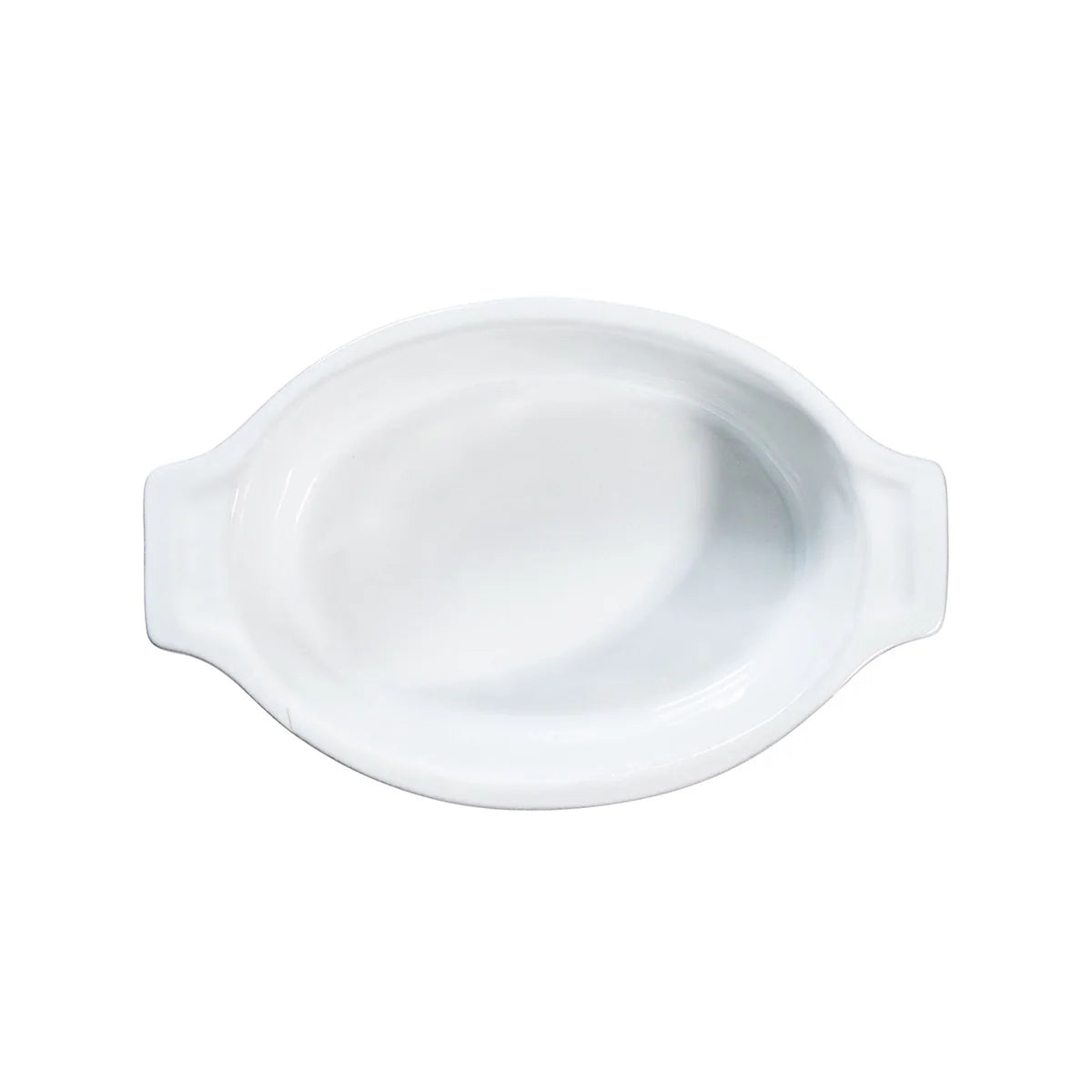 Puro 12" Medium Oval Baker Whitewash