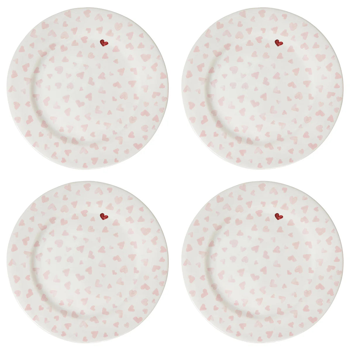 Love You More Dessert/Salad Plate Pink