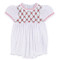 Floral Smocked Holiday Romper