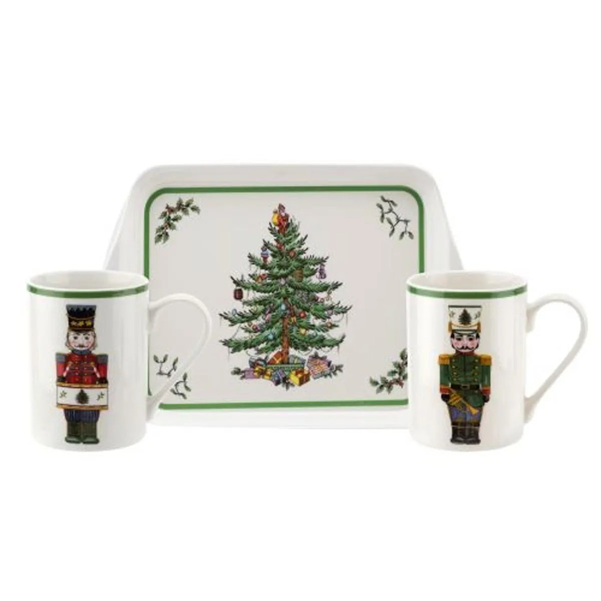 3 Piece Mug & Tray Set Nutcracker