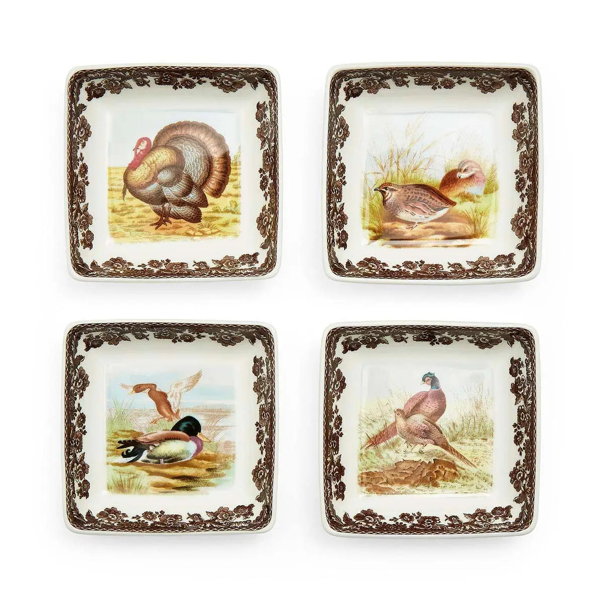 Woodland Square Dishes Set of 4