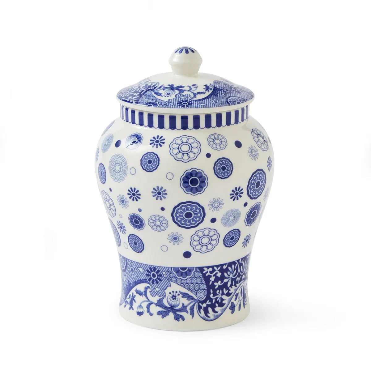 Blue Italian Brocato Vase