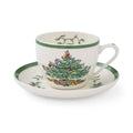 Christmas Tree Teacup & Saucer