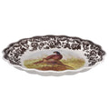 Large Pheasant Oval Fluted Dish