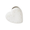Berry & Thread 6" Heart Vase Whitewash