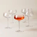 Tuscany Classics Angled Optic Coupe Glasses Set of 6