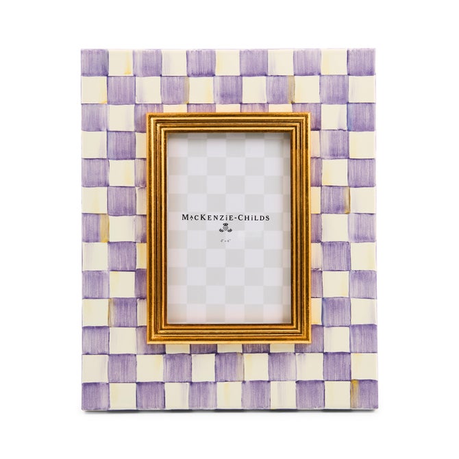 Violet Check 4x6 Frame