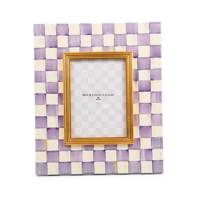 Violet Check 5x7 Frame