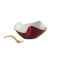 Encanto Aries Mini Bowl w/ Spoon Bordeaux & White