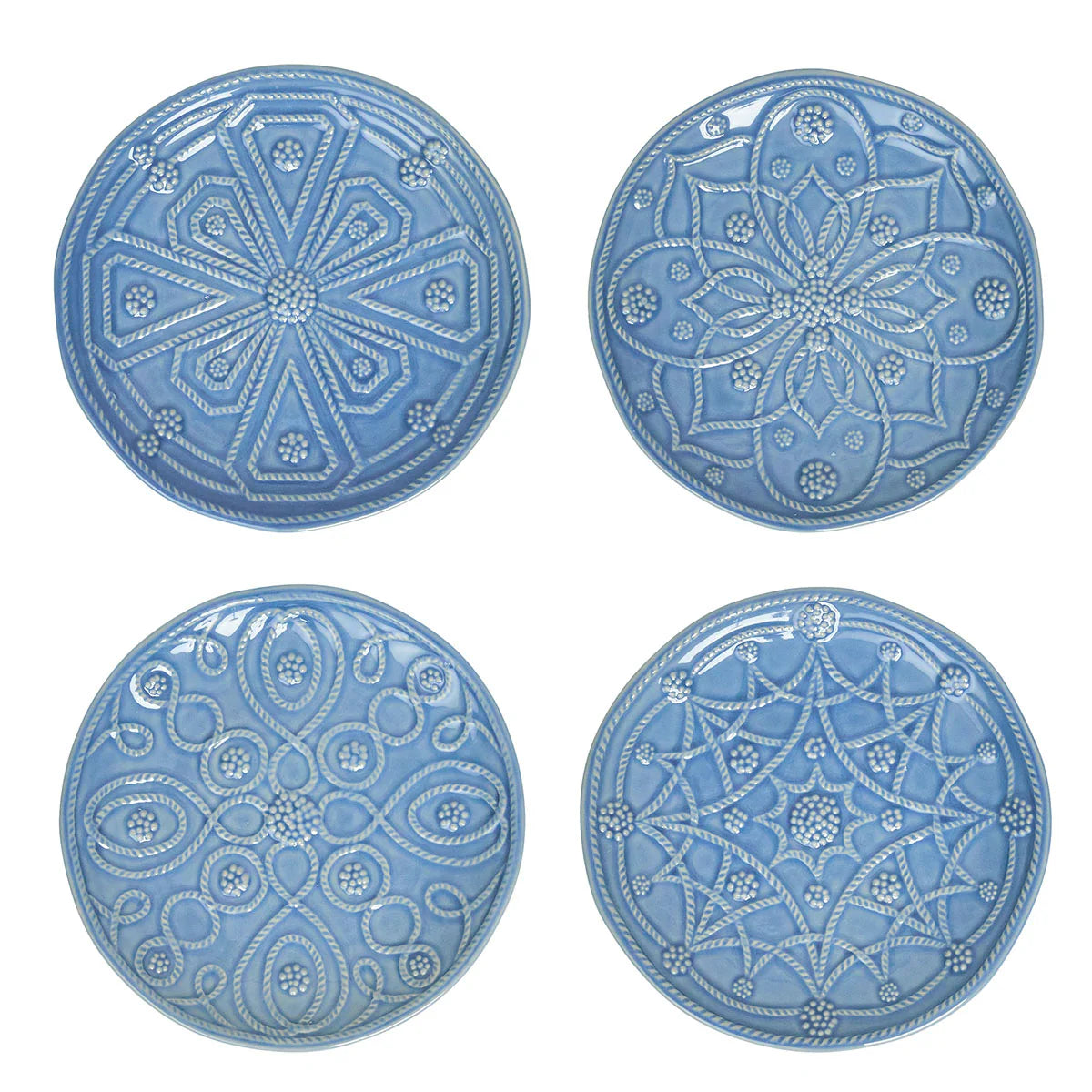 Jardins du Monde Side/Cocktail Plate Chambray