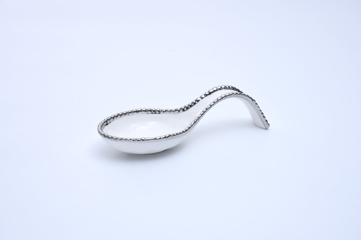 Spoon Rest White/Silver