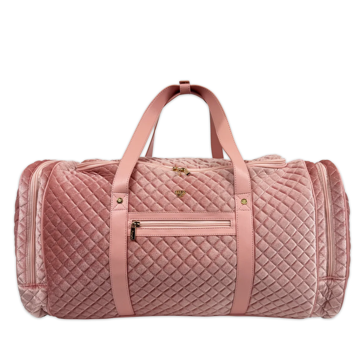 Signature VIP Duffle Bag - Blush Velvet Quilted