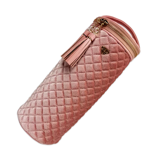 Hot Tool Holder Blush Velvet Quilted