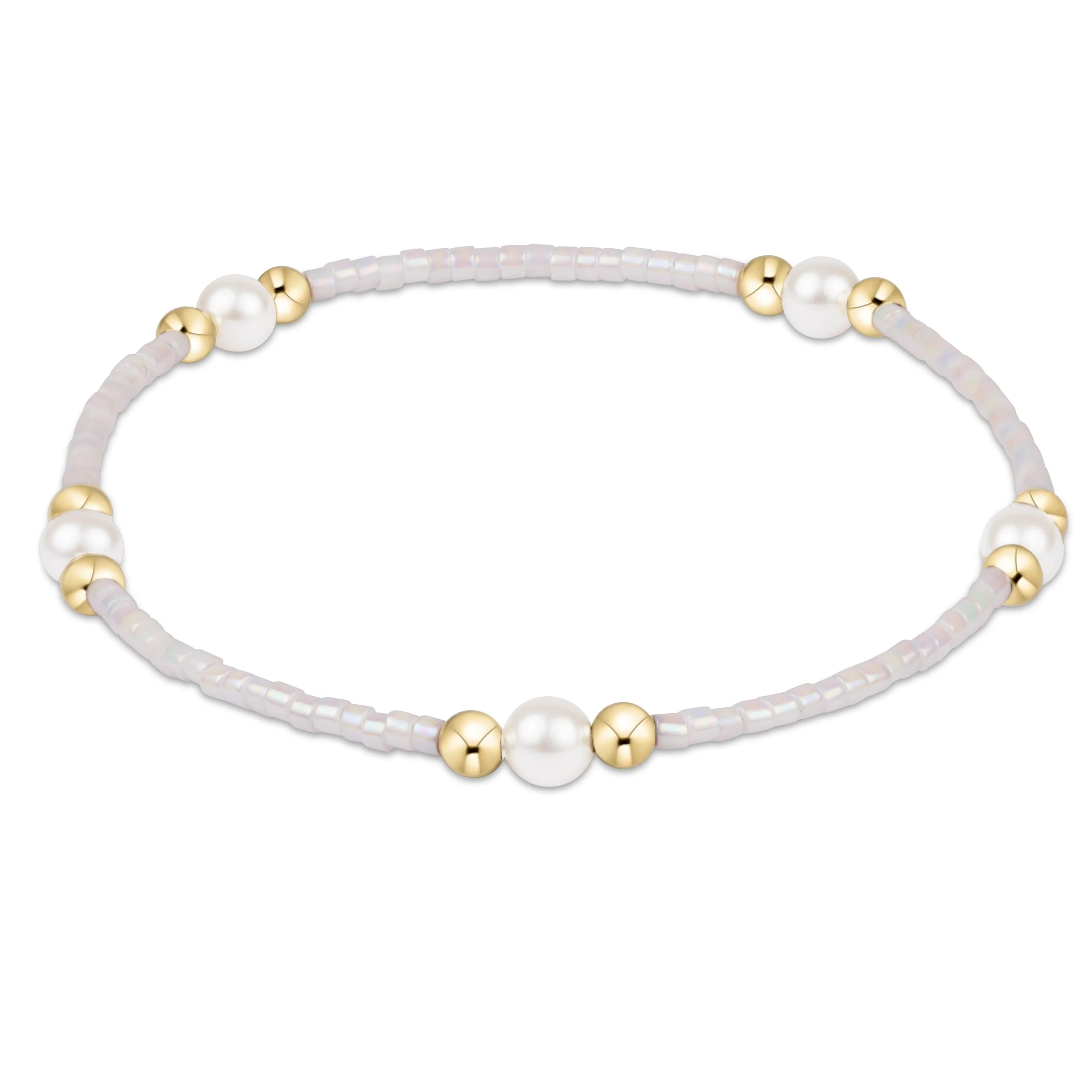Hope Purpose Pearl bracelet - Silky White