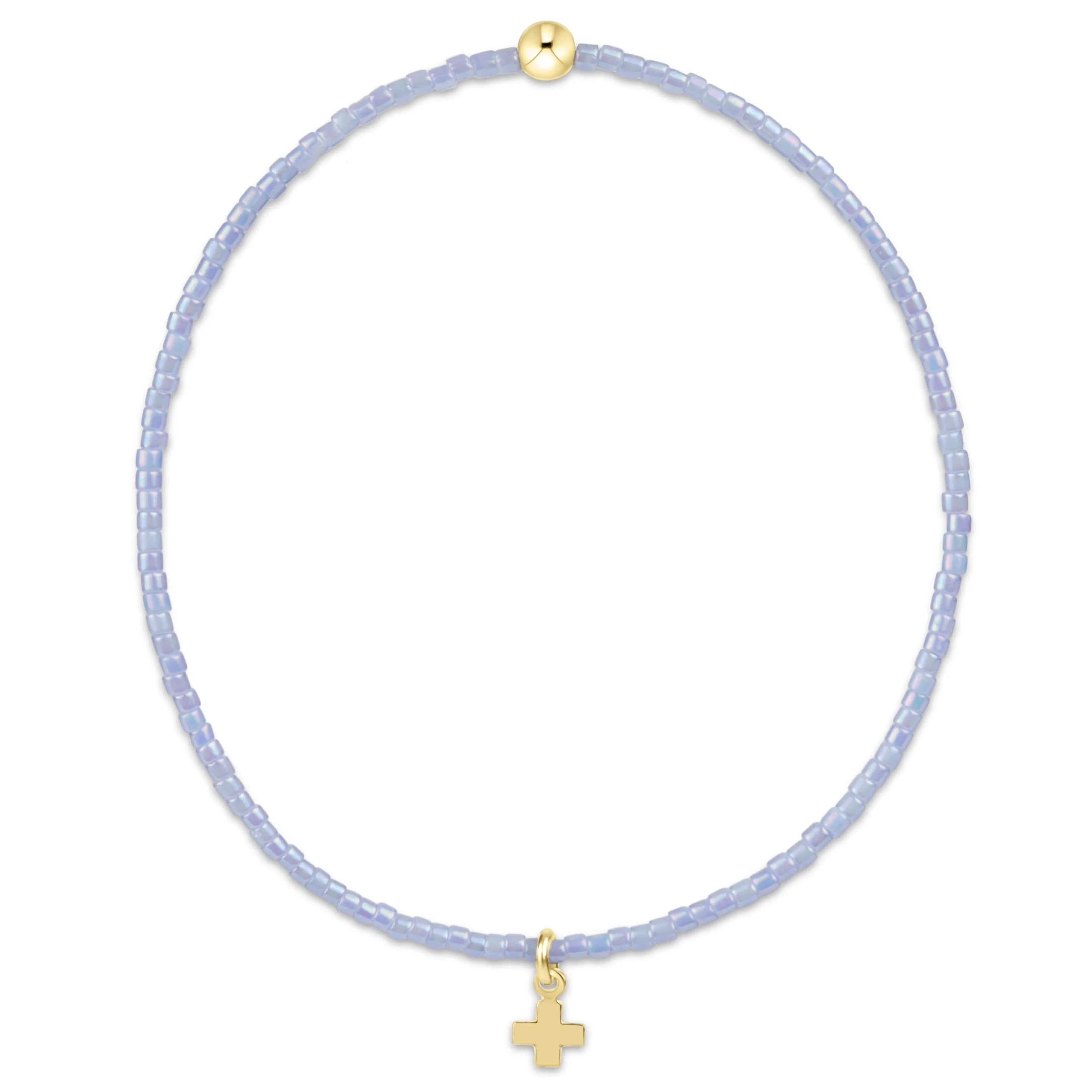 Hope Classic Ocean Mist Bracelet Signature Cross Small Gold Charm