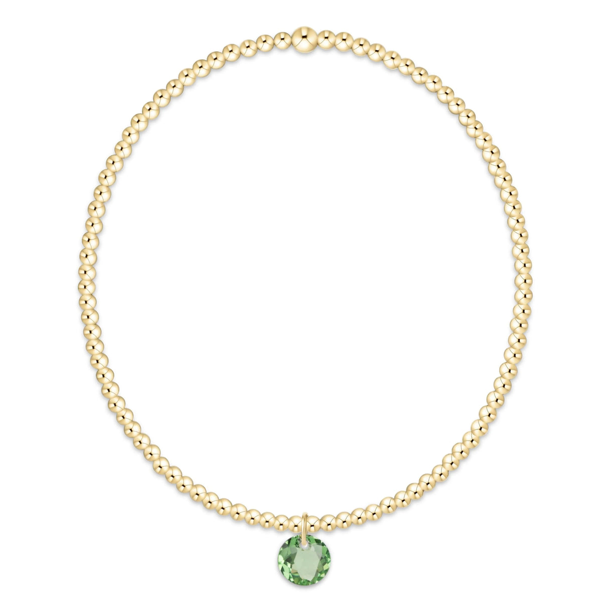 Classic Gold 2MM Bracelet Reflection Charm