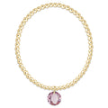 Classic Gold 3MM Bracelet Reflection Charm