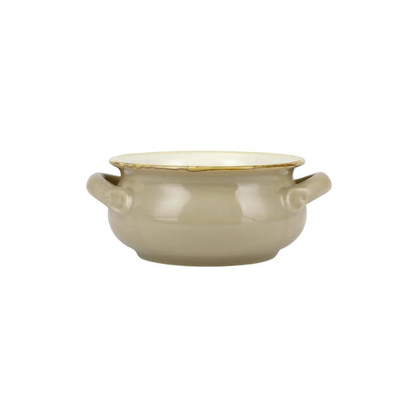 Italian Bakers Small Handled Round Baker Cappuccino