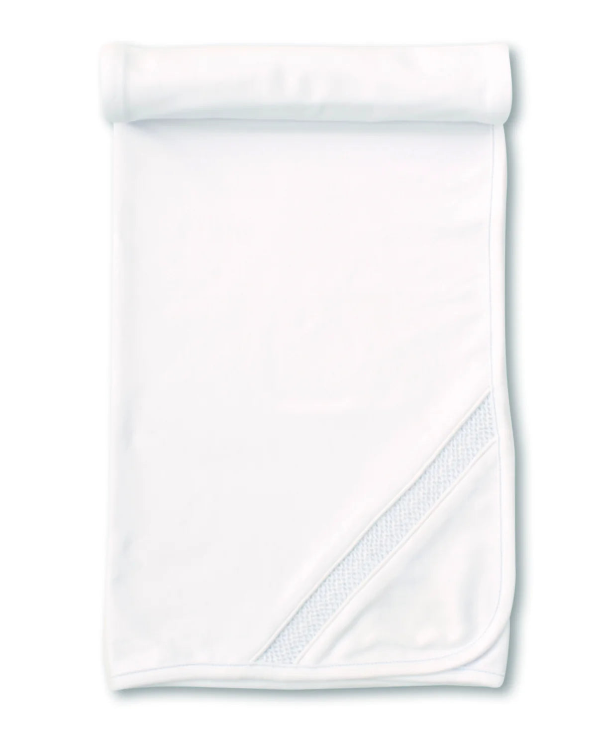 Hand Smocked CLB Charmed White Blanket