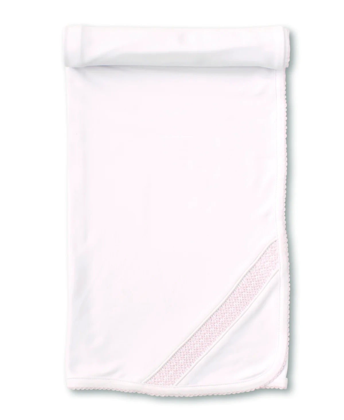 Hand Smocked CLB Charmed White/Pink Blanket