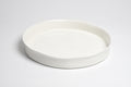 Round Platter Le Blanc Style All White