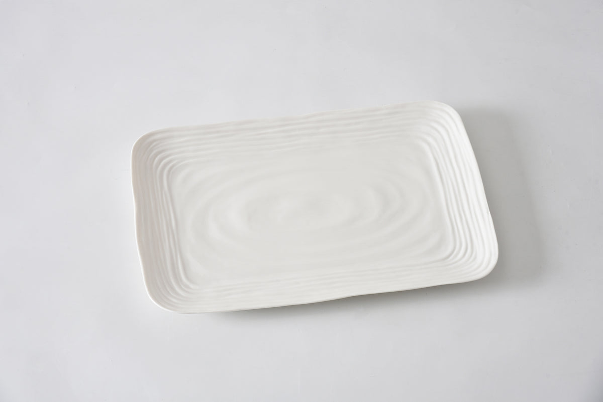 Medium Platter Le Blanc Style All White
