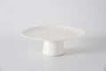 Round Cake Stand Le Blanc Pattern All White