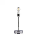 Small Bamboo Lamp Base Silver