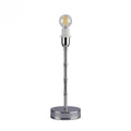 Large Bamboo Lamp Base Silver