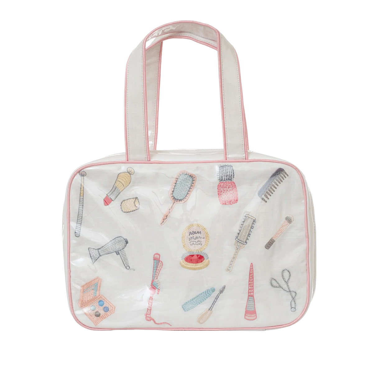 Embroidered Essentials Hanging Travel Bag