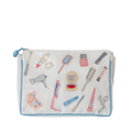Embroidered Essentials Large Makeup Bag