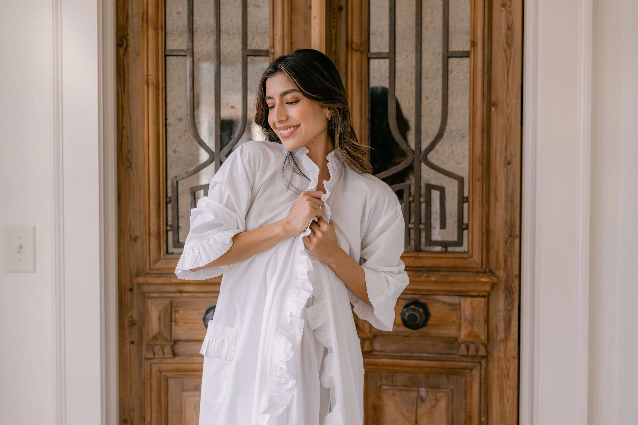 Ruffle Robe