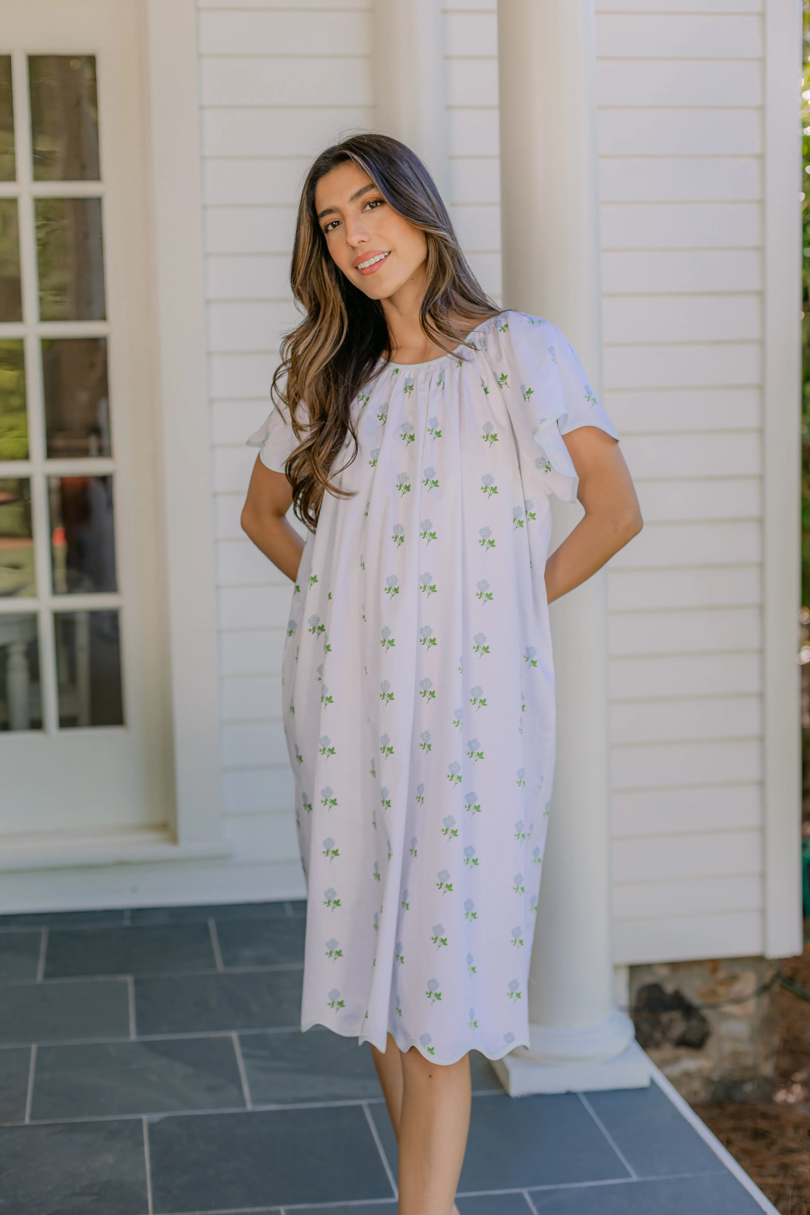 Vandy Scalloped Nightgown