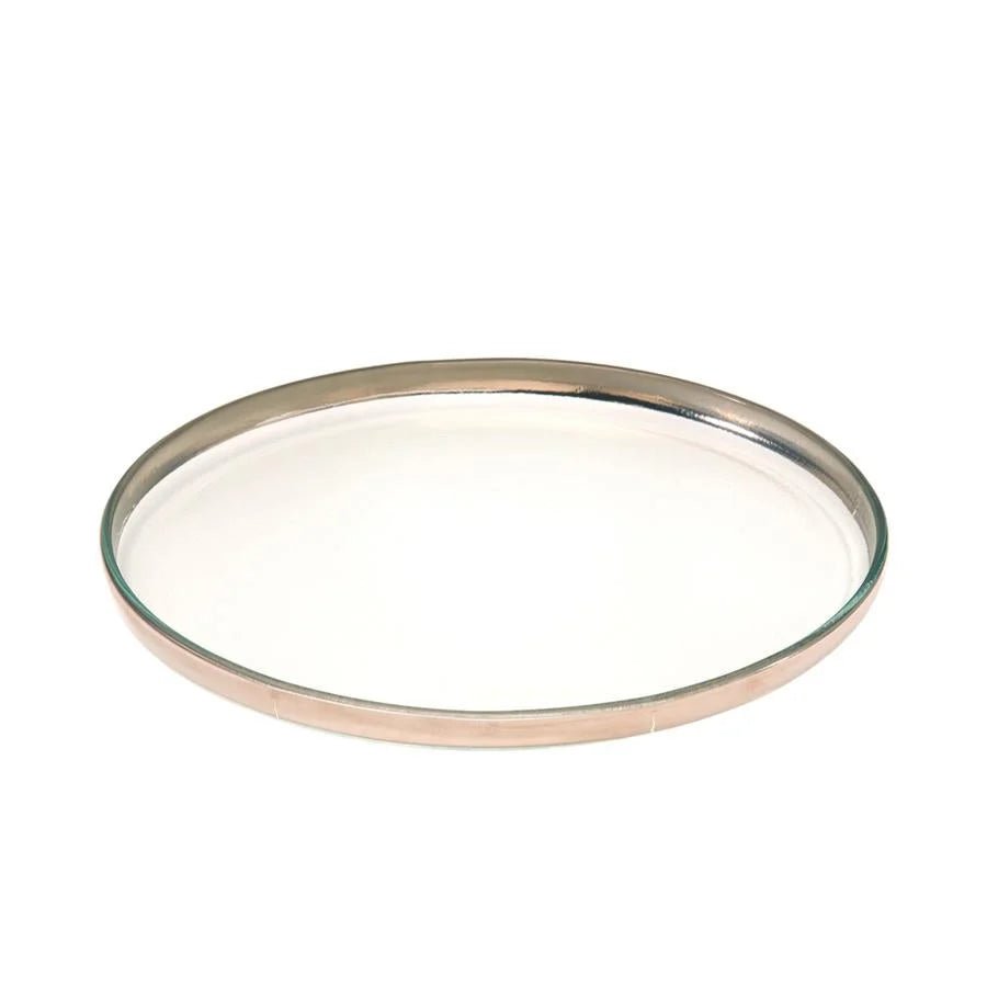 Platinum Large Round Plate
