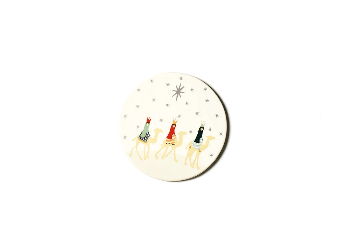 O Holy Night in Color Round Trivet