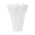 Onda Glass Medium White Vase