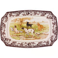Rectangular Woodland Dogs Platter