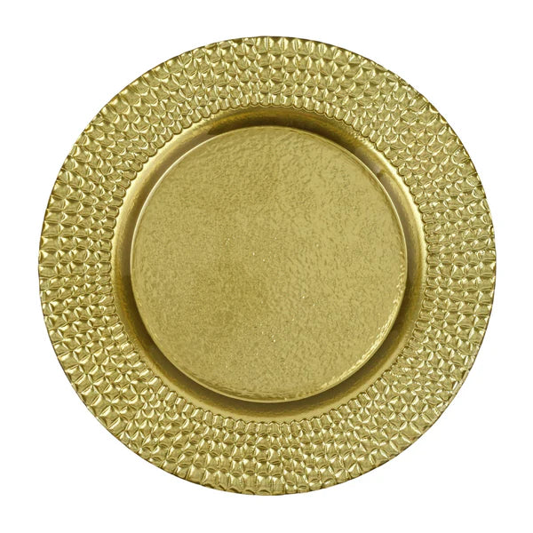 Pelli Glass Gold Charger